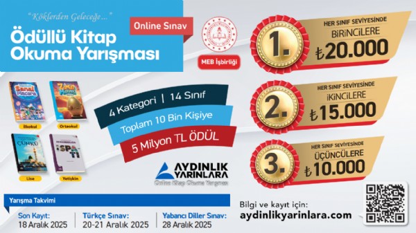 Aydınlık Yarınlara 4. Online Kitap Okuma Yarışması Başladı: 7 Kıtada 27 Dilde Büyük Eğitim Hamlesi